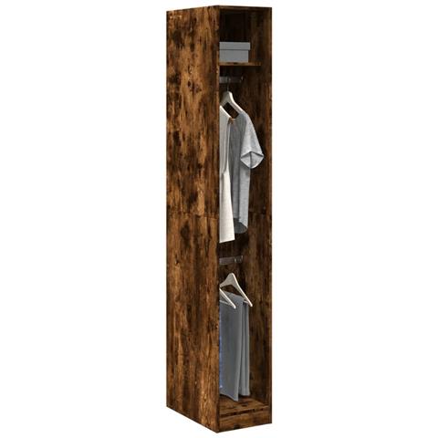 Armadio Rovere Fumo 30x50x200 Cm In Legno Multistrato - Foto 1