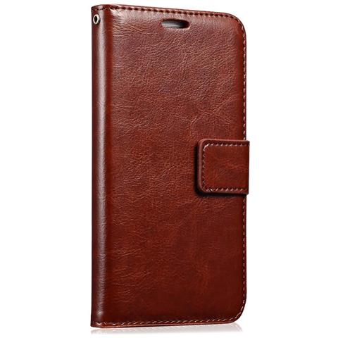 Custodia A Libro In Ecopelle Per Iphone X 7x2x14 Cm. Colore Marrone - Foto 1