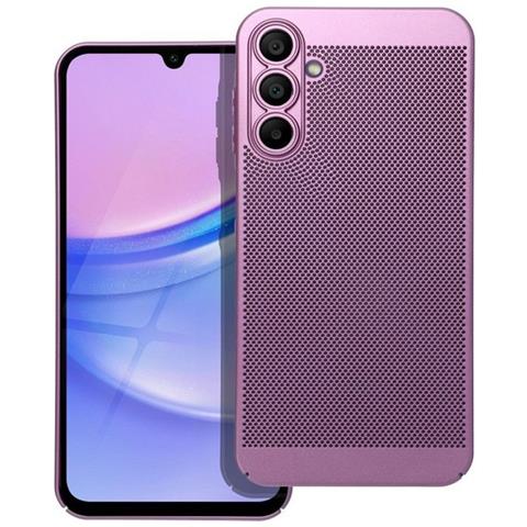Custodia Back Cover Shell Rigida Antiscivolo Traforata Per Samsung Galaxy A15 4g 5g Purple - Foto 1