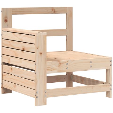 Lusso Casadino - Divano Senza Braccioli Da Giardino Con Tavolino Massello Pino - Foto 1