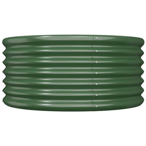 Vaso Da Giardino Acciaio Verniciato A Polvere 80x80x36 Cm Verde - Foto 2