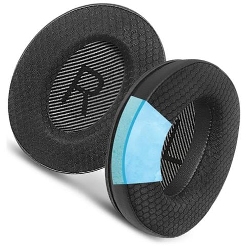 Cuscinetti Auricolari Rrescanti In Rete Da Calcio Per Cuffie Bose Ae2/qc15/qc25 Black - Foto 1
