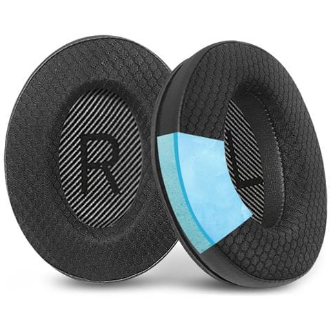 Cuscinetti Auricolari Rrescanti In Rete Da Calcio Per Cuffie Bose Ae2/qc15/qc25 Black - Foto 3
