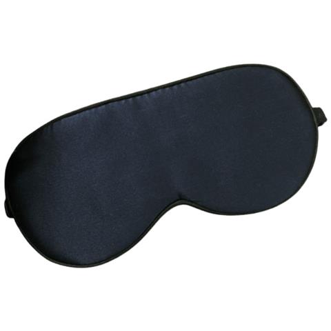 Maschera Per Dormire In Seta Per Donne E Uomini, Maschera Per Occhi In Seta Al 100% Black - Foto 1