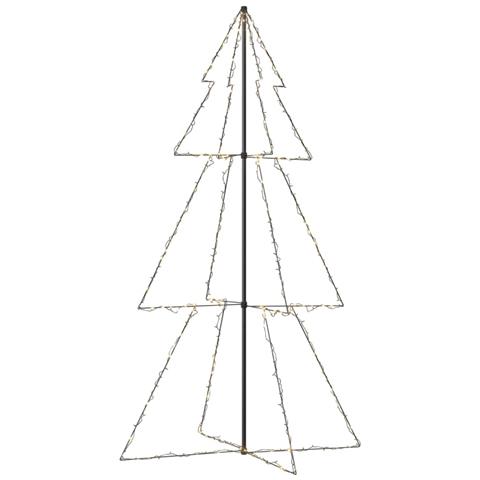 Lusso Casadino -  Albero Di Natale A Cono 300 Led Per Interni Esterni 120x220 Cm - Foto 1