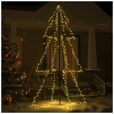 Lusso Casadino -  Albero Di Natale A Cono 300 Led Per Interni Esterni 120x220 Cm - Foto 7