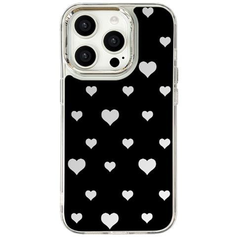 Custodia Per Telefono Con Cuore Dipinto A Specchio Per Iphone 15 Plus - Foto 1