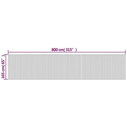 Divisorio Ambienti Bianco 165x800 cm in Bambù - Foto 9