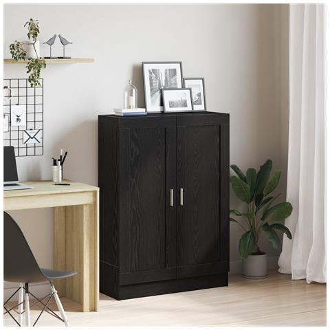 Libreria Nera in Rovere 82,5x30,5x115 cm in Legno Ingegnerizzato - Foto 2