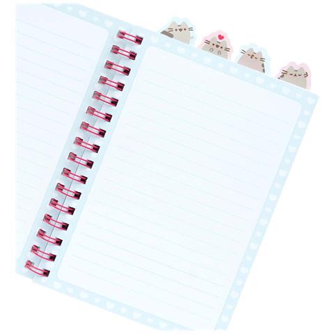 Quaderno A5 Per Ufficio Scuola Collezione Purrfect Love Copertina Rigida, Azzurro - Foto 2