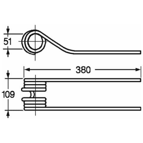 Dente Girello Adattabile Fahr 16502744 06565574 E Morra 575020 Filo 10 Confezione Da 5 Pezzi - Foto 1