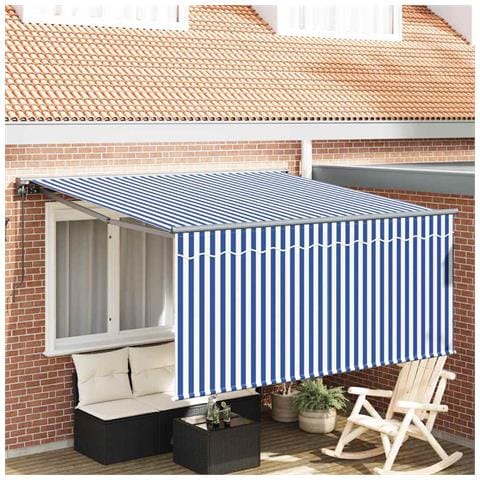Tenda Retrattile Blu e antracite 350 x 250 cm - Foto 2