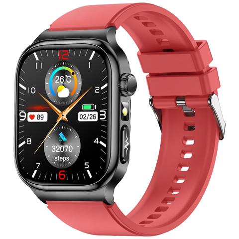 Smartwatch Amoled Ad Alta Risoluzione Da 2,04 Pollici Con Monitoraggio Della Salute Red - Foto 1