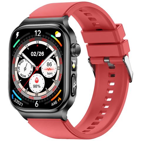 Smartwatch Amoled Ad Alta Risoluzione Da 2,04 Pollici Con Monitoraggio Della Salute Red - Foto 7