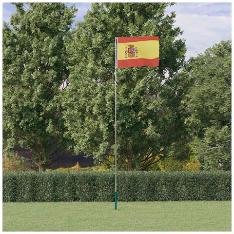 Asta e Bandiera Spagna 5,55 m Alluminio - Foto 2