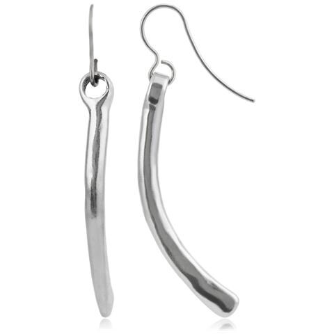 Orecchino In Argento Con Gancio Lungo Bent - Foto 1