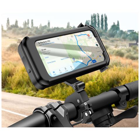 Supporto Per Telefono Da Bicicletta /moto Con Custodia Integrale Impermeabile E Touch - Foto 2