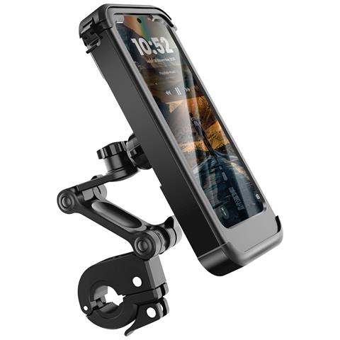 Supporto Per Telefono Da Bicicletta /moto Con Custodia Integrale Impermeabile E Touch - Foto 1