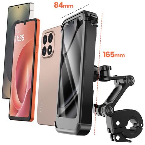 Supporto Per Telefono Da Bicicletta /moto Con Custodia Integrale Impermeabile E Touch - Foto 5