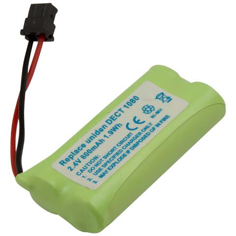 Batterie Per Telefono Cordless Uniden Dect 1080 2,4 V 800 Mah Ni-mh 1,9 Wh - Foto 1