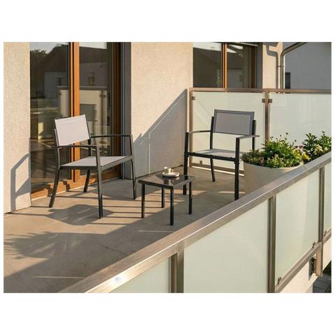 Set Bistrot Tavoleto Metallo Grigio - Foto 1