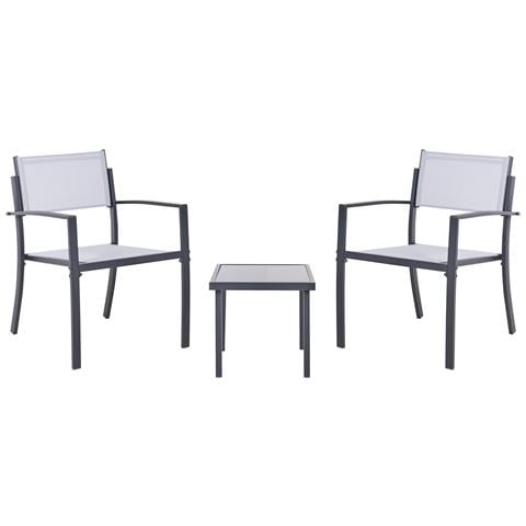 Set Bistrot Tavoleto Metallo Grigio - Foto 2