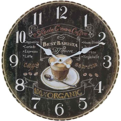 Orologio Da Parete In Legno Nero D34x2 Cm - Foto 1