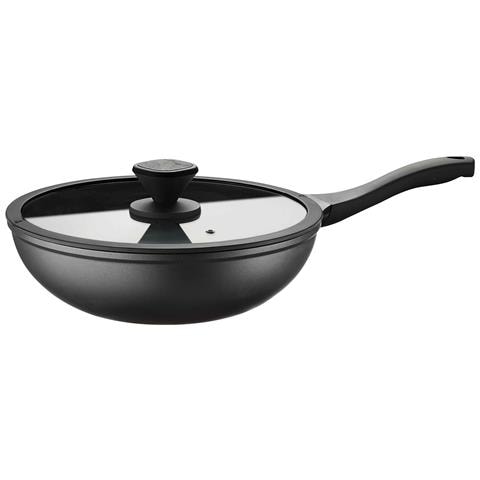 Coperchio in Vetro Temperato 16 cm PRO - Con Bordo in Acciaio Inox e Valvola di Sfiato - Resistente agli Shock Termici - Foto 3