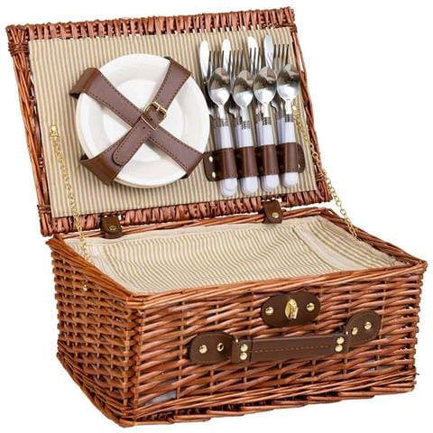 Cestino Pic-nic Marrone 40x28x20h - Foto 1