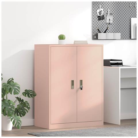 Armadio Rosa 80 x 40 x 105 cm Acciaio - Foto 2