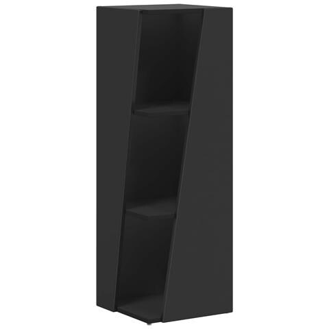 Mensola laterale Nero 33 x 32 x 100,5 cm Legno multistrato - Foto 1