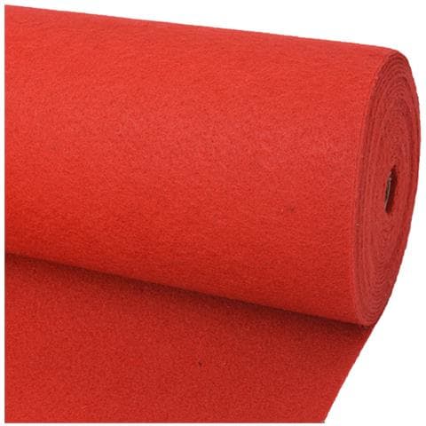 Tappeto Tinta unita Rosso 1 x 12 m Tessuto - Foto 2