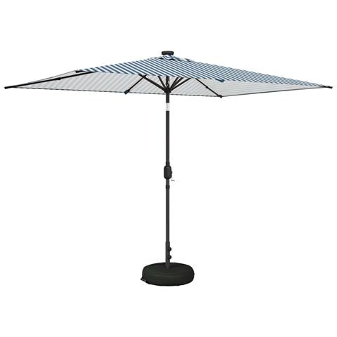 Parasol da Giardino con Luci LED 200 x 300 cm Poliestere - Foto 1