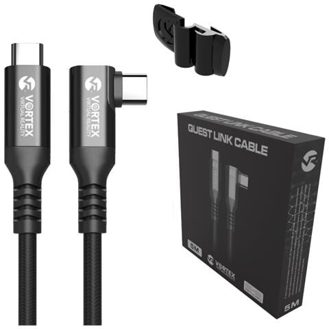 Cavo Vortexvr 5m + Fissaggio | Usb-c | Per Quest 3 Quest 3s Quest 2 - Foto 1