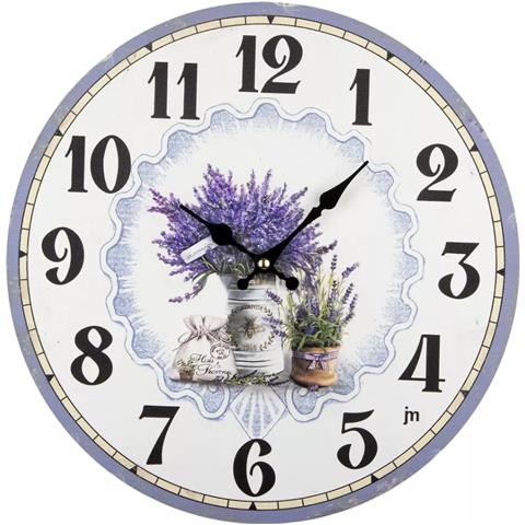 21566 orologio da parete e da tavolo Orologio al quarzo Rotondo Lavanda - Foto 1