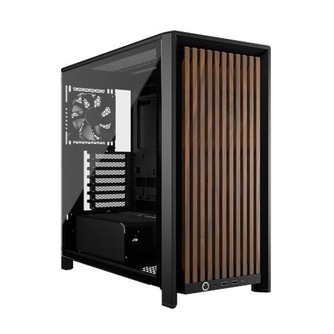 FRAME 4000D WOOD RS Midi Tower Nero, Legno - Foto 1