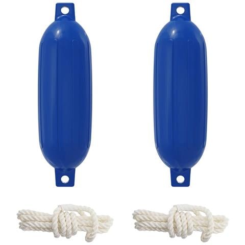 Fendini per barche 2 pz Ø 14 x 50 cm Blu PVC - Foto 1