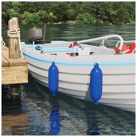 Fendini per barche 2 pz Ø 14 x 50 cm Blu PVC - Foto 2