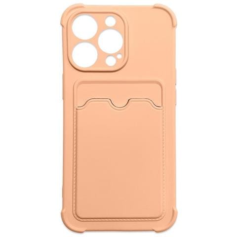 Custodia Card Armor Per Iphone 11 Pro Max, Cover Pouch Per Iphone 11 Pro Max, Portafoglio In Silicone Con Airbag, Armor Rosa - Foto 1