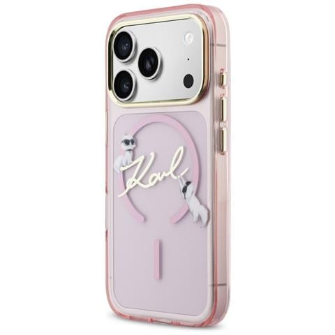 Custodia Magsafe Per Iphone 17 Pro Max, Rosa Karl Lagerfeld - Foto 1