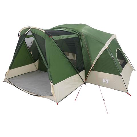 Tenda a capanna con copertura impermeabile 10 persona Verde - Foto 1