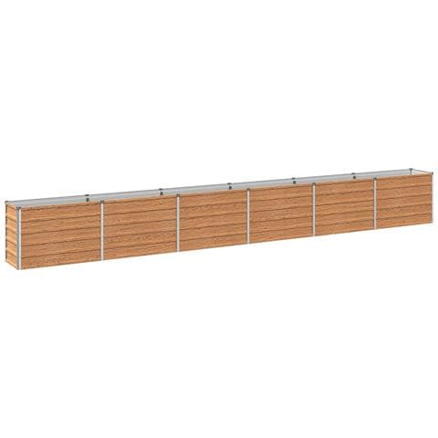 Letto rialzato da giardino Marrone legno 480 x 40 x 55 cm - Foto 1
