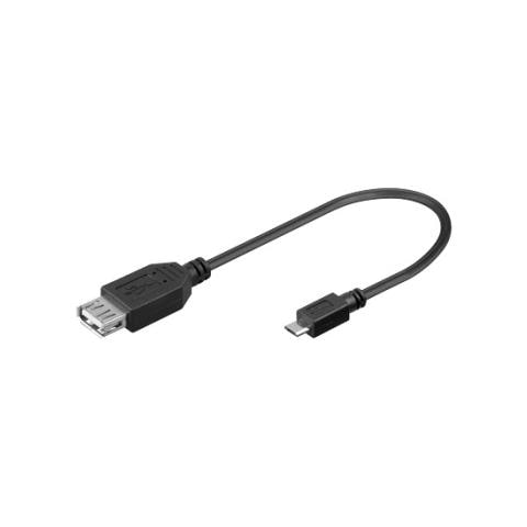 CAVO ADAT. USB A F - MICRO USB M, 0.17m - Foto 1