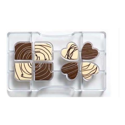 Stampo Cioccolatino Quadrifoglio-200x120x22mm - Foto 1