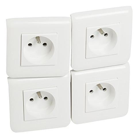 Leg200091, Mosaico Leg 200091 4 Prese Con Messa A Terra - Foto 1