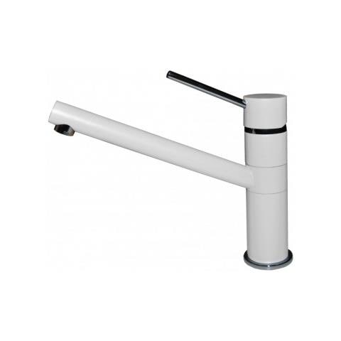 Miscelatore Monocomando con canna girevole Sava 19x17 cm Granitek Bianco 68 - Foto 1