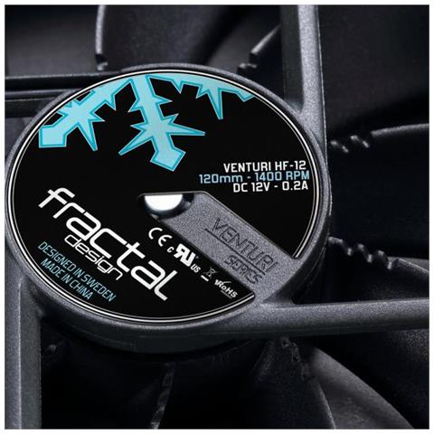 Ventola Case 25x140x140 Nero, Grigi - Foto 2