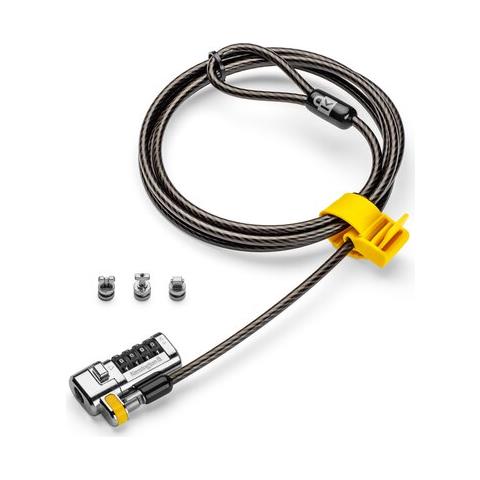 Lucchetto universale ClickSafe® con combinazione per laptop, con codice master - Foto 2