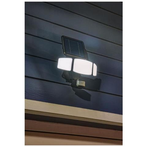 Faretto Solare A 3 Teste Altamente Illuminante Con Rilevatore Di Presenza - 1000lm - - Foto 1