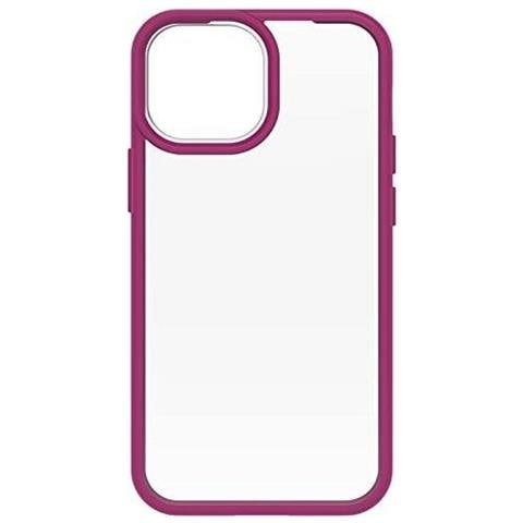 Custodia per iPhone 13 Mini / 12 Mini Trasparente /Rosa - Foto 1